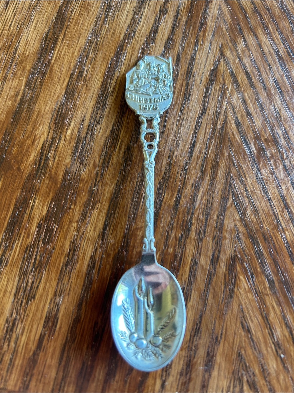 VTG 1976 Christmas Souvenir Spoon EPNS Holland Three Wise Men & Candles